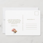 BLANCHE | Carte postale Rose chic Merci (Dos)