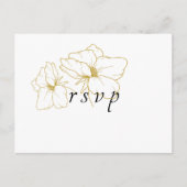 BLANCHE | Carte postale RSVP Chic Floral Wedal (Devant)