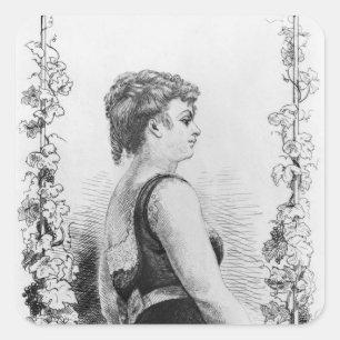 Blanche d'Antigny Vierkante Sticker