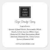 BLANCHE | Étiquettes de produits d'ingrédients de  (Devant)