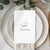 BLANCHE | Menu plat Mariage floral chic
