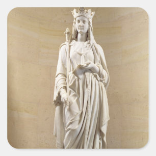 Blanche of Castilië (1188-1252) Koningin van Frank Vierkante Sticker