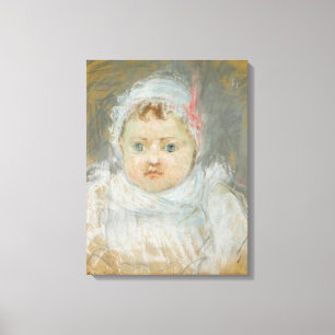 Blanche Pontillon als Baby, 1872 (pastel op papier Canvas Afdruk