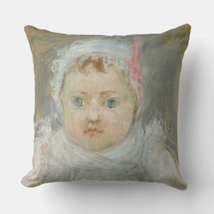 Blanche Pontillon als Baby, 1872 (pastel op papier Kussen