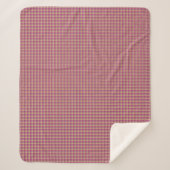 Blanche Sherpa Plaid Berry Pink (Devant)