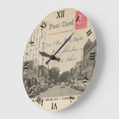 Blanchester Ohio Briefkaart Clock - Main Street 19 Grote Klok (Hoek)