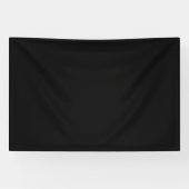 Blanco 4'x6'-banner met zwarte achtergrond spandoek (Horizontaal)