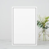 Blanco aangepaste kleur briefpapier (Staand voorkant)