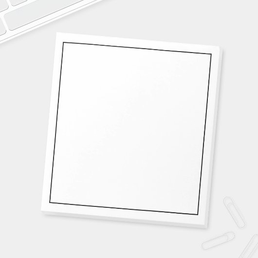 Blanco aangepaste kleur notitieblok