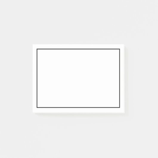 Blanco aangepaste kleur post-it® notes (Voorkant)