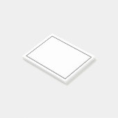 Blanco aangepaste kleur post-it® notes (Schuin)