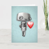 Blanco art Card - Robot Love