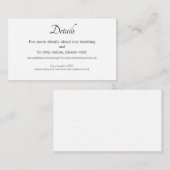 Blanco behuizingskaart (voeg uw eigen achtergrond  informatiekaartje (Voorkant / Achterkant)