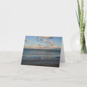 Blanco binnenin, kalm strand bij zonsopgang kaart