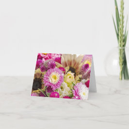 Blanco bloemen ontwerp notitiekaarten