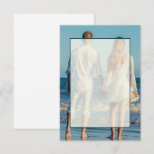 Blanco budget bruiloft foto's kaart (Voorkant / Achterkant)