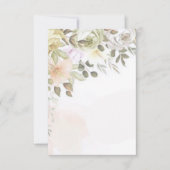 Blanco budget najaar Floral bruiloft Kaart (Voorkant)