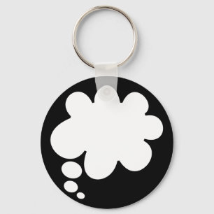 Blanco Cartoon Comic Demand Ballon Sleutelhanger