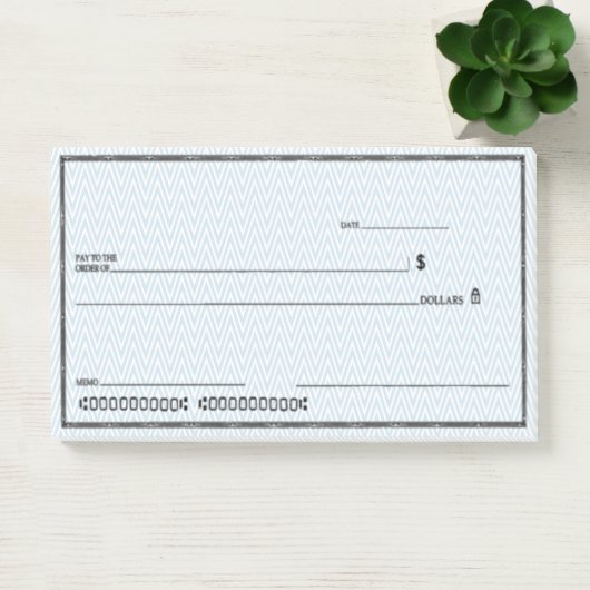 Blanco cheque afbreken post-it® notes (Kantoor)
