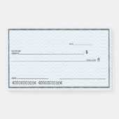 Blanco cheque afbreken post-it® notes (Voorkant)