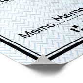 Blanco cheque voor Sweepstakes & Awards Poster (Hoek)