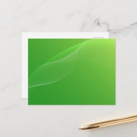 BLANCO CREËER JE EIGEN GROENE BRIEFKAART (Voorkant / Achterkant in situ)