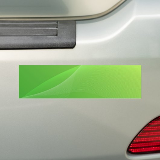 BLANCO CREËER JE EIGEN GROENE BUMPERSTICKER (Op auto)
