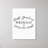 blanco - Creëer uw eigen Canvas Afdruk (Voorkant)