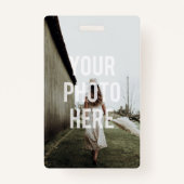 Blanco Creëer Uw eigen Sjabloon Tekst Foto Afbeeld Badge (Voorkant)