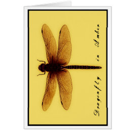 Blanco dragonfly-kaart