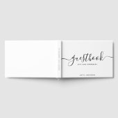 Blanco en zwarte kalligrafie Vacation Home of Rent Gastenboek (Volledig)