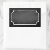  blanco faux krijtbord Sticker labels (Tas)