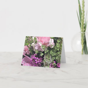 Blanco Floral Note Card Kaart