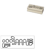 Blanco fluit vingeren 	rubberstempel (Gestempeld)