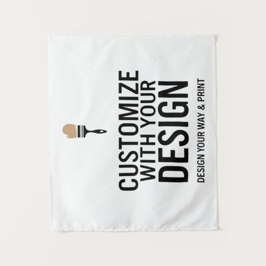 Blanco Gepersonaliseerd 40x34" Bedrijf Gepersonali Wandkleed (Voorkant)