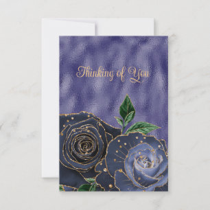 Blanco Glamoureuze Rozen van de goudmarine denkend Aankondiging