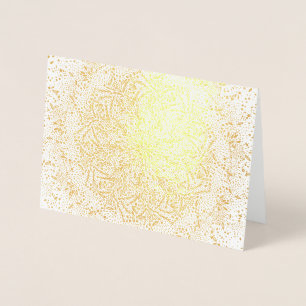 Blanco Gold Foil kerstfeestdag Kaart voor groet