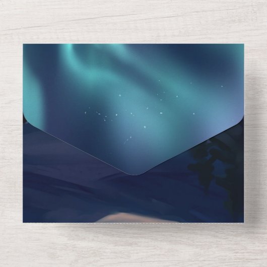 Blanco in één uitnodiging (Achterkant)