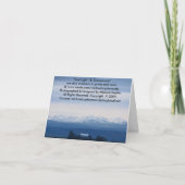 Blanco Kaart, bergmeer Bedankkaart (Achterkant)