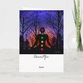 Blanco Kaart | Meditation Yoga op Sunset (Achterkant)