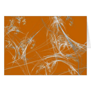 Blanco kaart met Fractal Spider Web Background