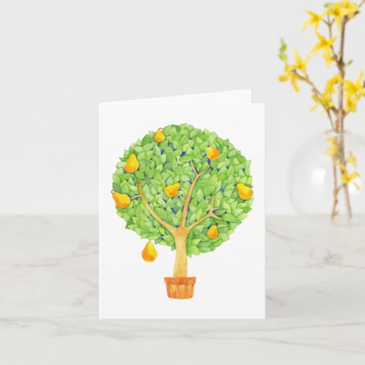 Blanco kaart met peulstructuur (Gele Bloem)