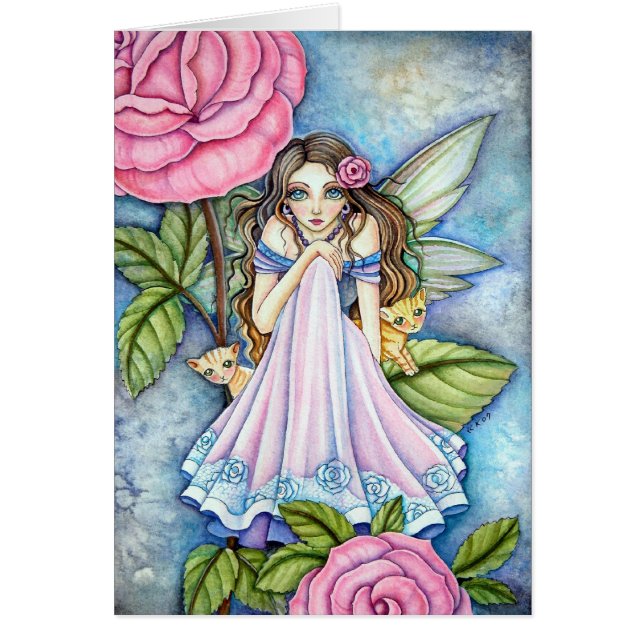 Blanco kaart - * Rosy Dawn * (Voorkant)