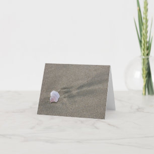 Blanco Kaart - Shell in Sand