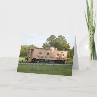 Blanco kaart voor bedekte cabine