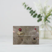 Blanco kerstboomcadeaubon kortingskaartje (Staand voorkant)