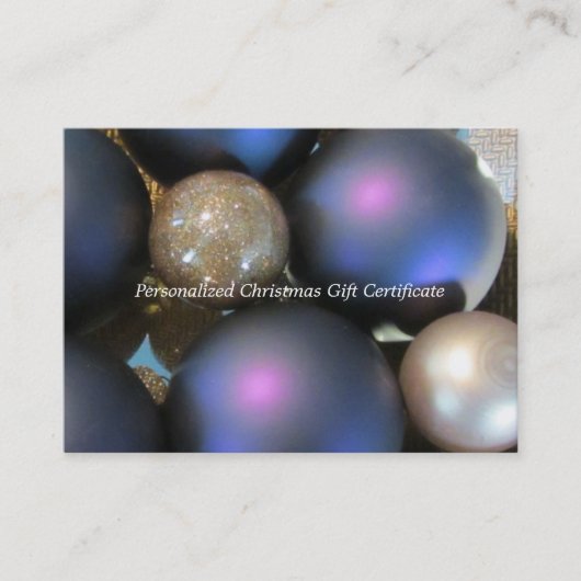 Blanco kerstcadeau kortingskaartje (Voorkant)