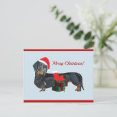 Blanco kerstmis met kerstmis briefkaart (Staand voorkant)