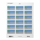 Blanco labels voor Beach Vista (Full Sheet)