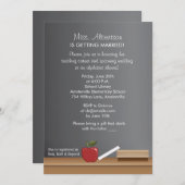 Blanco leisteen uitnodiging (Voorkant / Achterkant)